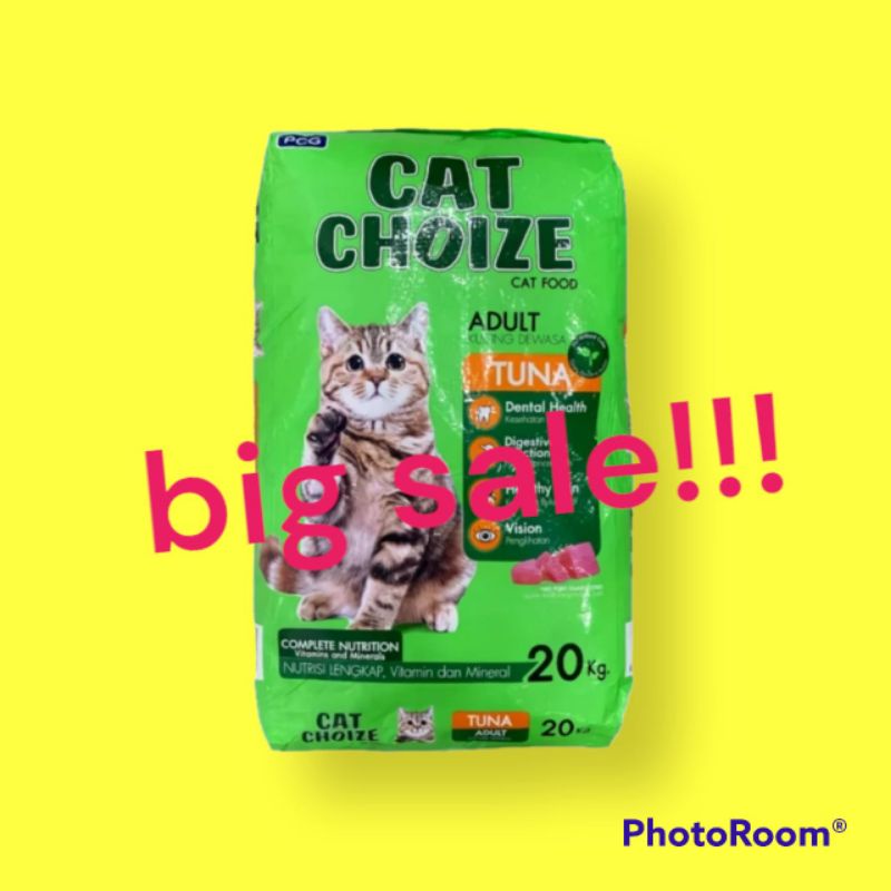 CAT CHOIZE ADULT TUNA 20KG TUNA MAKANAN KUCING kargo