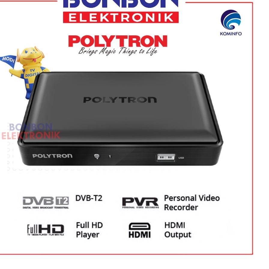 Recomended Polytron Set Top Box PDV-600T2 / PDV 620T2 DVB T2 TV Receiver STB Digital PDV 600T2