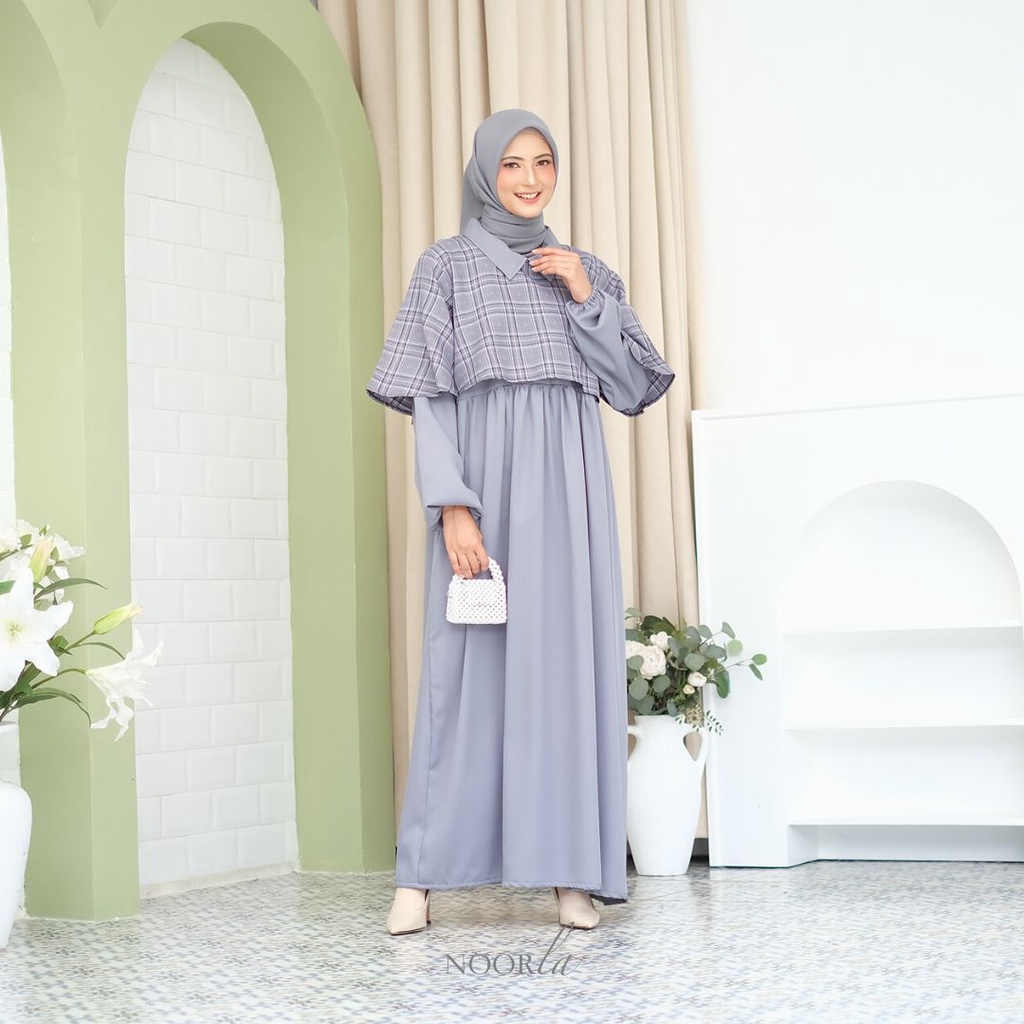 NOORLA - MALIKA GAMIS SATU SET HIJAB/ MAXI DRESS ONE SET