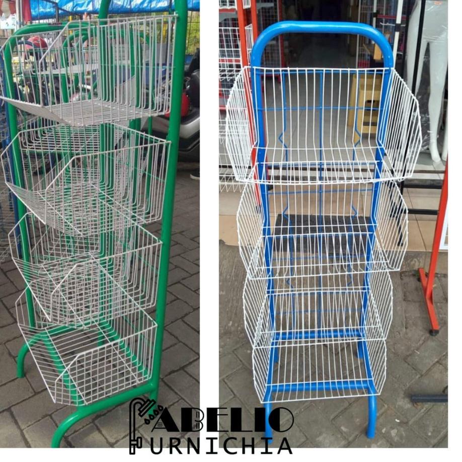 Chekout Rak Chiki Ceker 4 Susun / Rak Chiki / Rak Ceker 4 Susun / Rak Warna / Rak Serbaguna / Rak Da