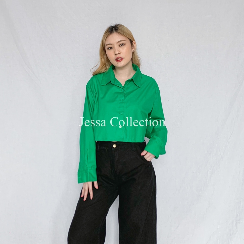 Premium Maroco Crop Longsleeve TH 372 COTTON