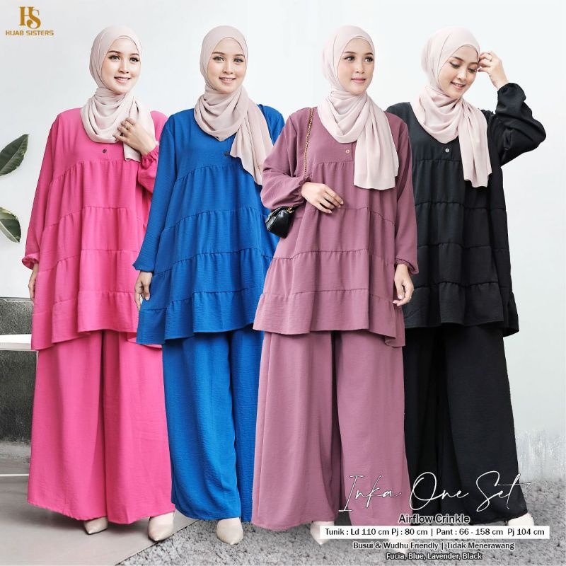 INKA one Set zima #8 one set ORI hijab sister setelan muslim murah berkualitas