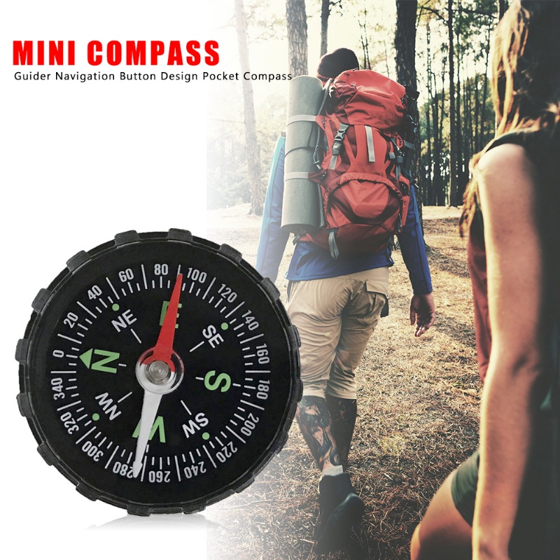 45mm Handheld Mini Compass Climbing Compass Fishing Pointing Guide Tools Outdoor Camping Hiking Survival Guider Alat Kompas Navigasi Untuk Percobaan Ilmiah Siswa Mengajar