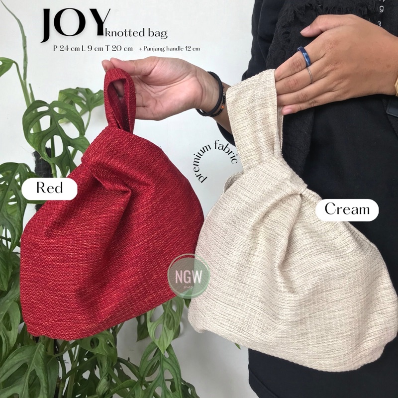 Joy Knotted Bag 24x9x20 Tas korea aesthetic hampers goodie bag souvenir