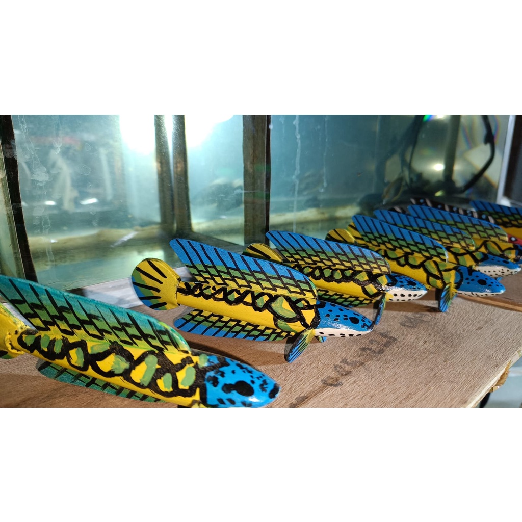 Patung Ikan Channa Auranti