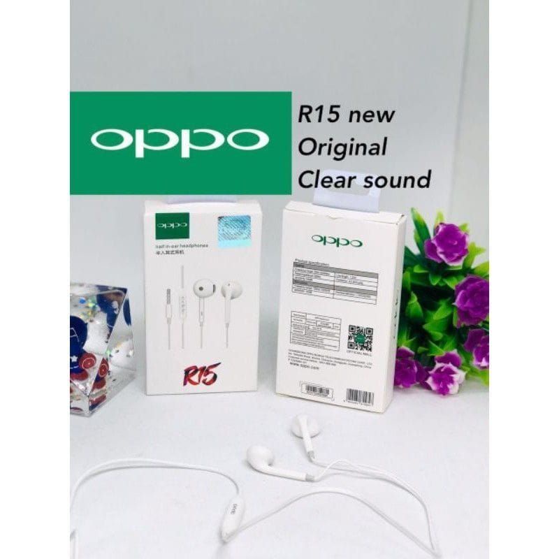 Headset OPPO R15 Handsfree Earphone OPPO R15 Mega Bass