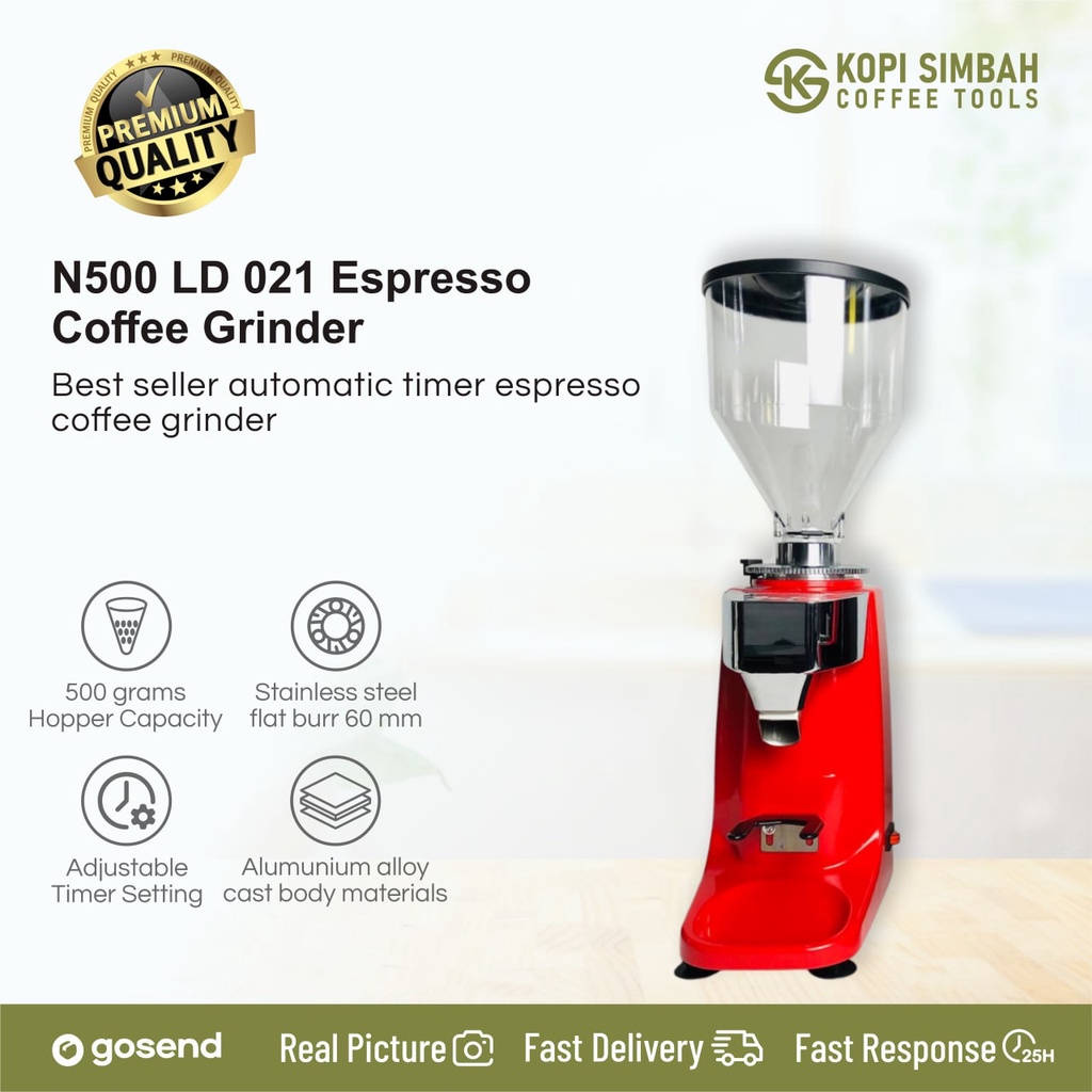 Jual Electric Coffee Grinder Espresso N500 LD 021 Automatic Timer Mesin