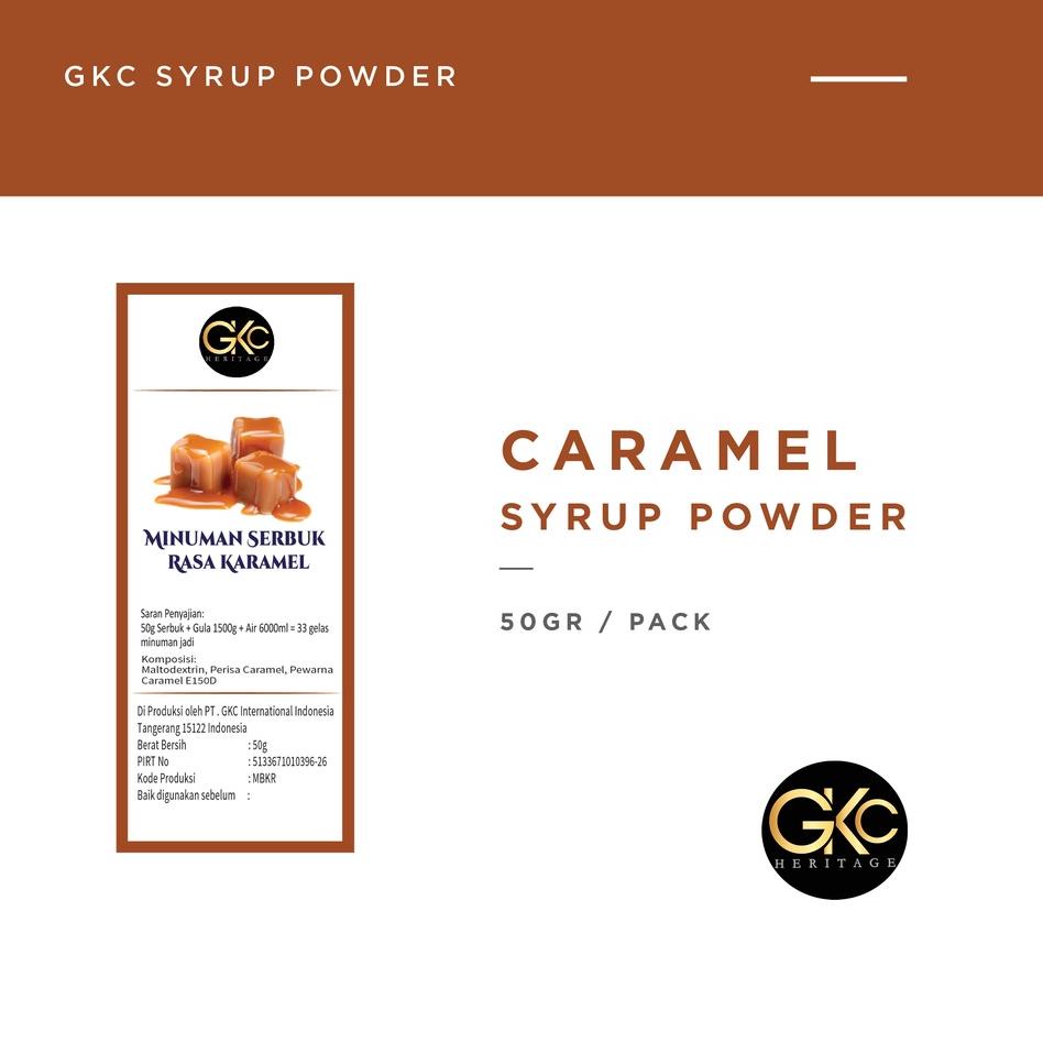 

(COD )NEW_PRODUCT Bubuk Sirup Karamel / Caramel Powder Syrup Serbuk Minuman Powder Drink GKC Heritage 50 gram