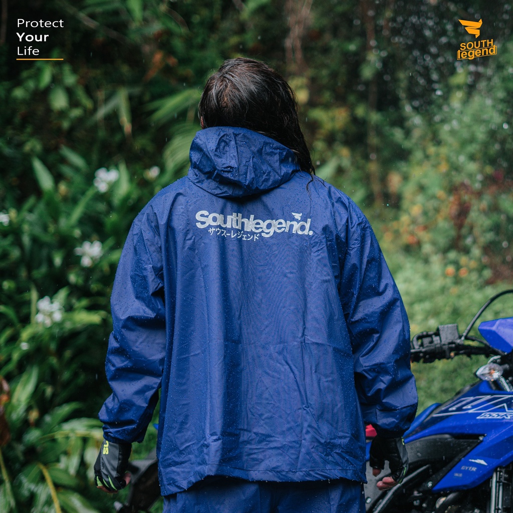 Jas Hujan Setelan/ Jumbo 2XL/ Pvc Ruber - HIJAS