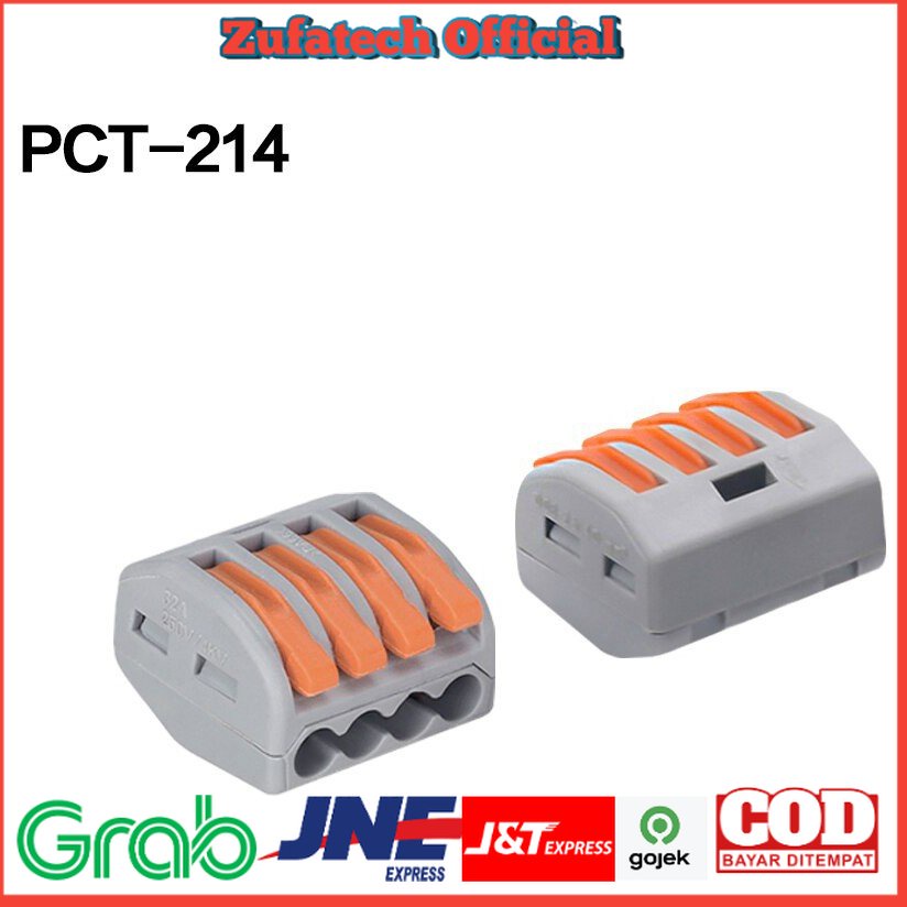 Terminal Block Konektor Sambungan Kabel Listrik Plug-in Wire Connector - Gray