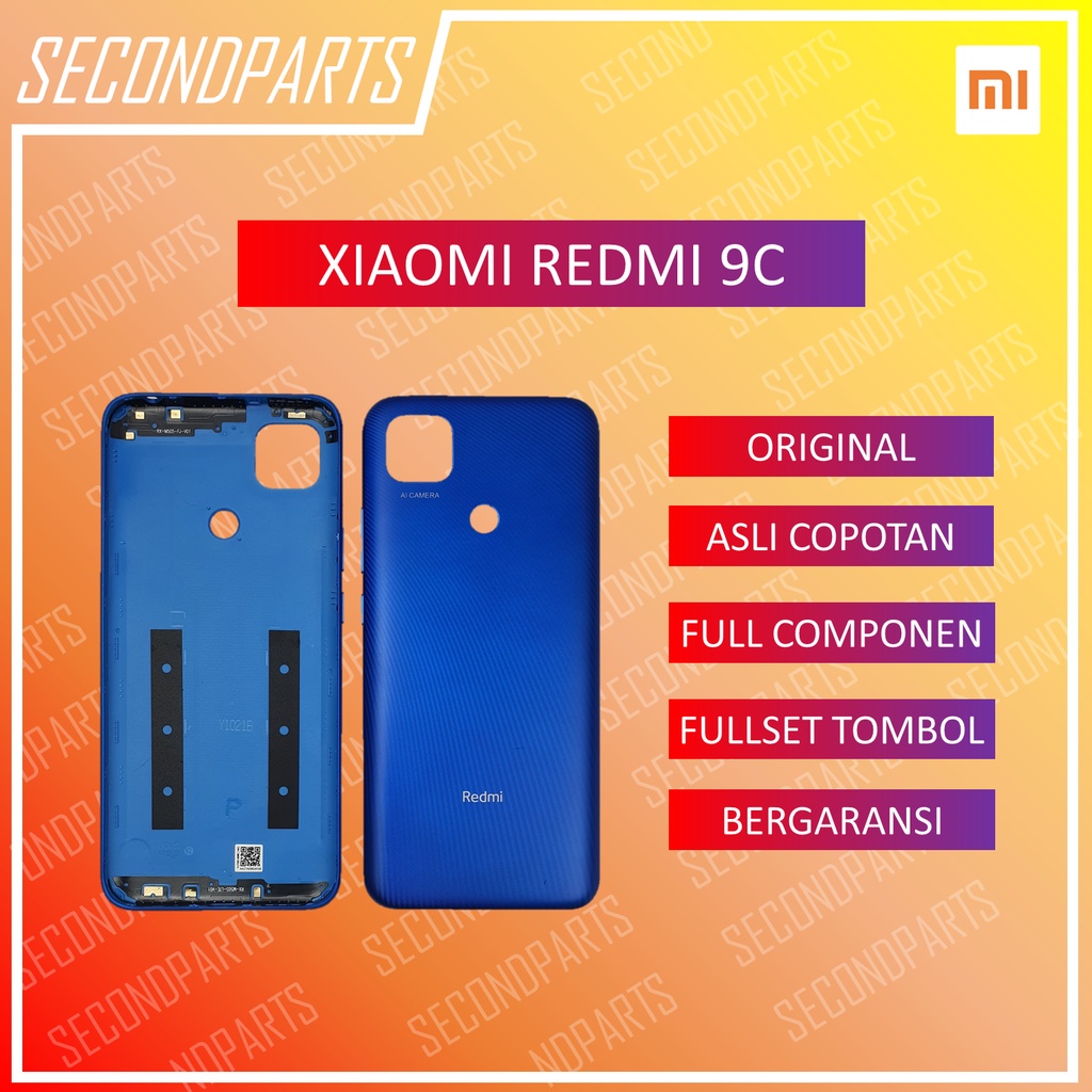 CASING BACKDOOR COVER TUTUP BELAKANG XIAOMI REDMI 9C ORIGINAL COPOTAN