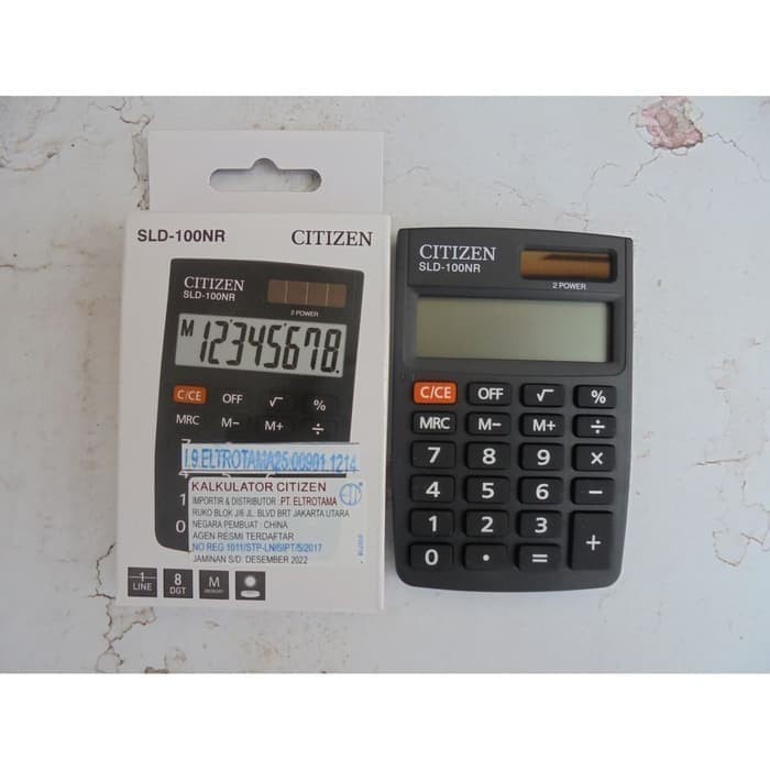 

BERMUTU ORIGINAL Citizen Calculator SLD-100NR - Kalkulator Saku SLD 100 NR