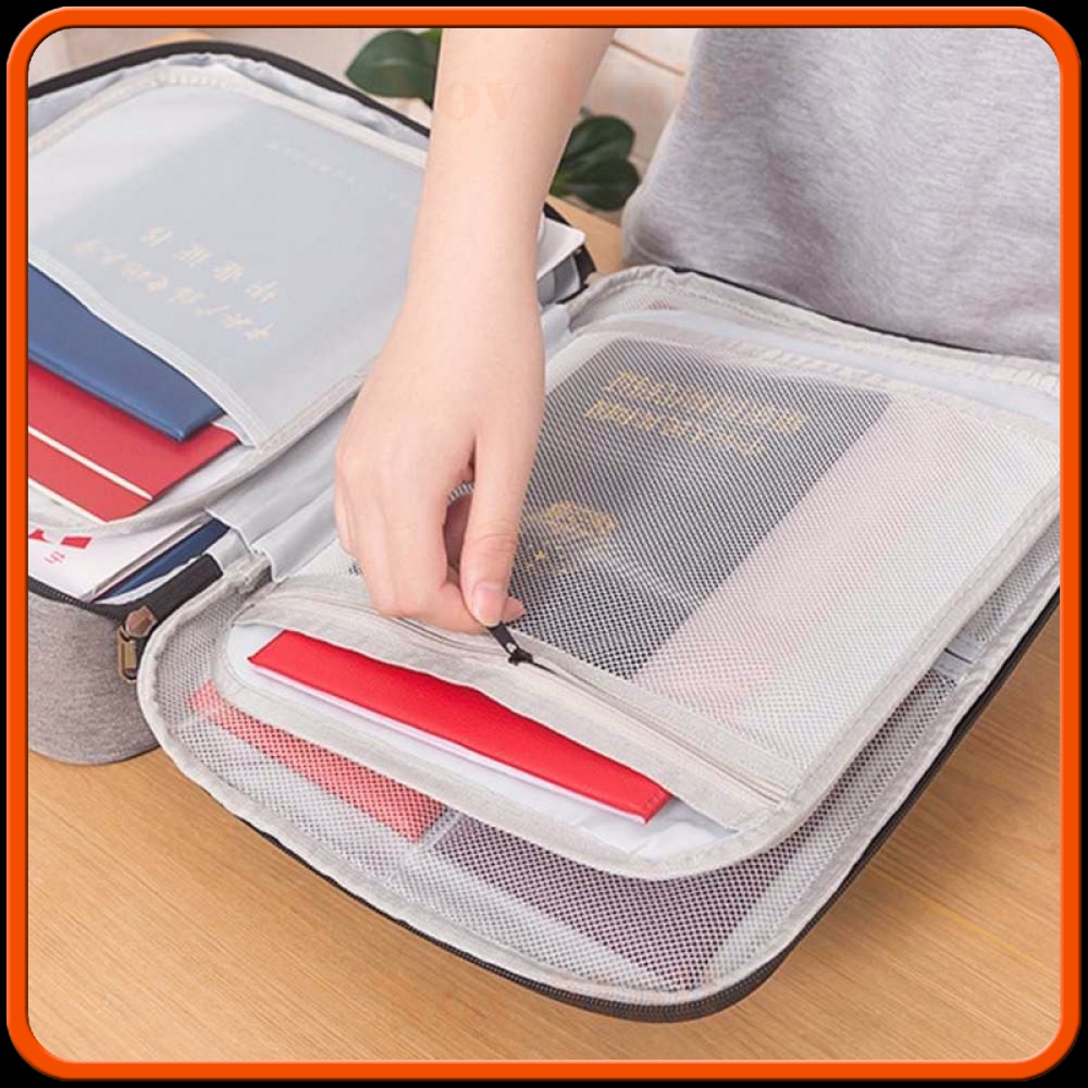 Tas Travel Organizer Three Layer Password Lock -ST620