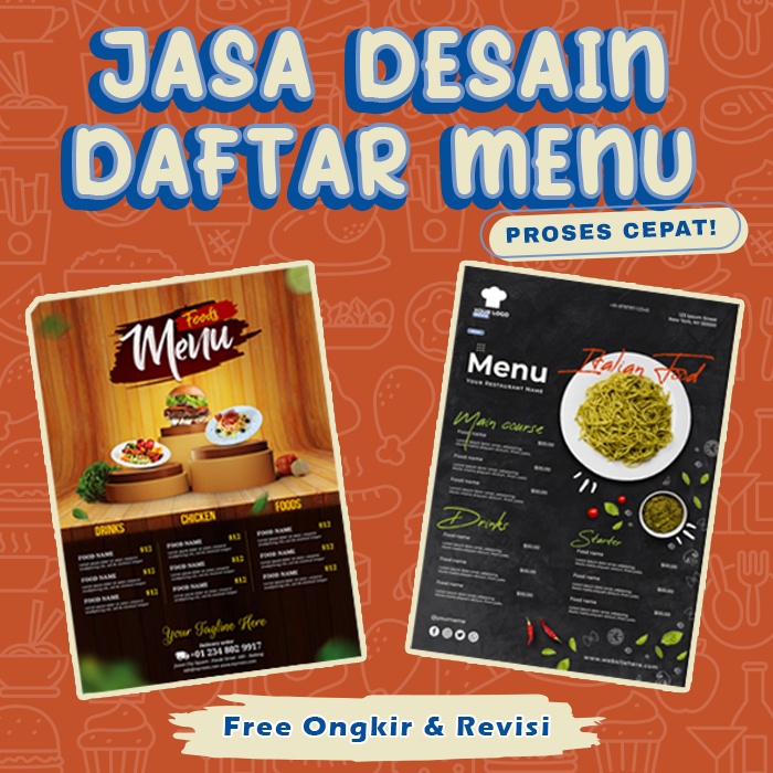 DESAIN MENU MAKANAN | DESAIN MENU MINUMAN | DESIGN MAKANAN | DESIGN MINUMAN