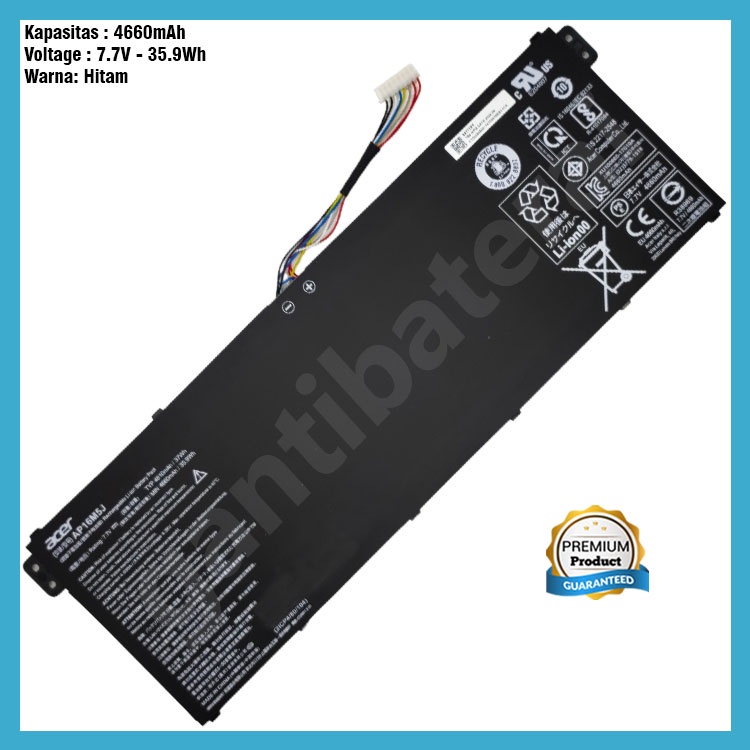 Ori Baterai Acer Aspire 3 A315-33 A315-41 A315-54 Ap16m4j AP16M5J