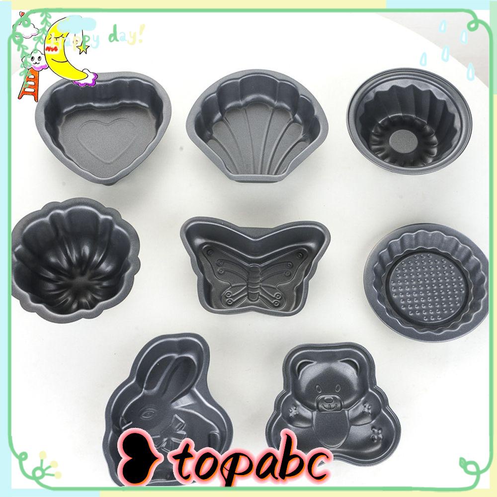 Top Loyang 4inch Bentuk Kelinci Beruang CakeTools Nampan Kue Baja Karbon