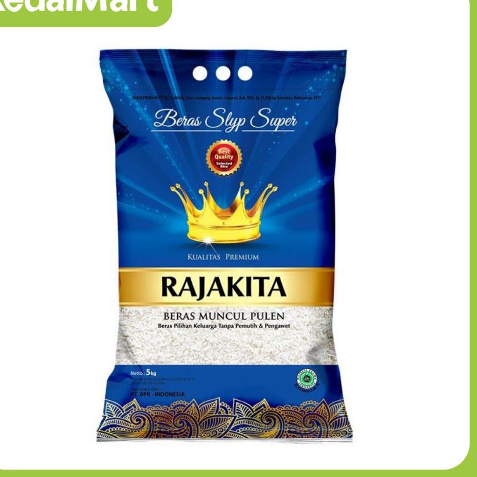 

(COD )NEW_PRODUCT Beras Rajakita 5 Kg