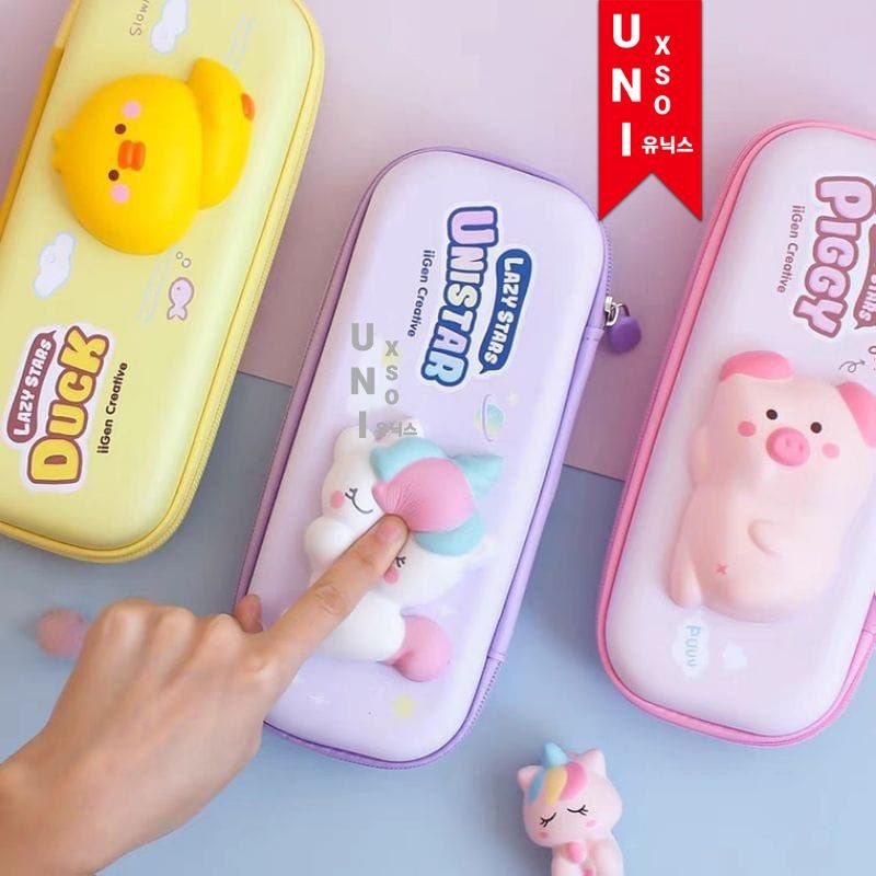 

Pensil Case Squishy Kotak pensil Squishy 3D / Karakter Lucu / Waterproof|kado natal|kotak pensil cute|Chrismast gift