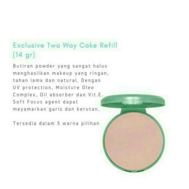 WARDAH Exclusive Two Way Cake Indonesia / Bedak Padat Wajah 12g / High Coverage For Flawless Look Superfine / Silky Particles Soft Focus Agent Oil Absorber / SPF 15 Vitamin E Full Tahan Lama / Cosmetic Face Makeup Make Up Series / Compact Powder Refill