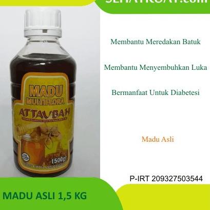 

SALE!!Madu Multiflora Attaubah | Madu Murah 1500 gram | Madu Untuk Kesehatan dan Penambah Stamina|SQ8