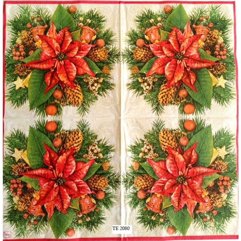 TISU NAPKIN DECOUPAGE EROPAH 33X33 CM TE 2080 TTS