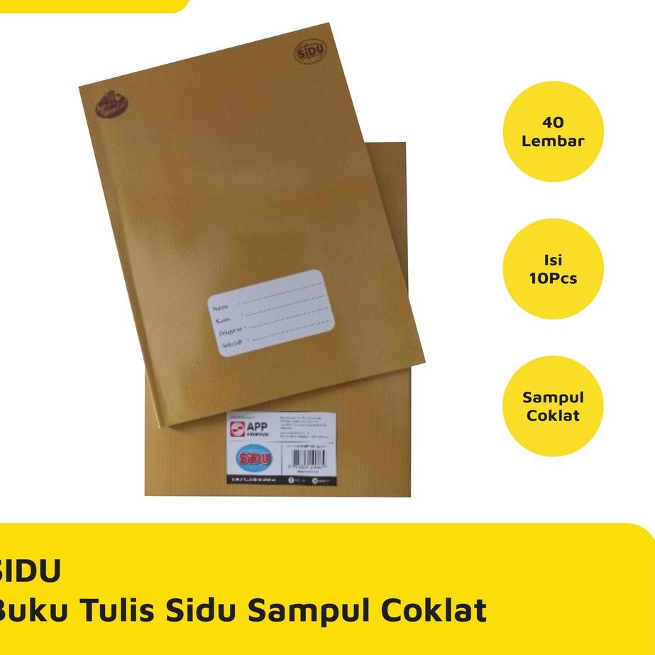 

⇦ BUKU TULIS SIDU 40 LEMBAR SAMPUL COKLAT 10 PCS / PACK MURAH れ
