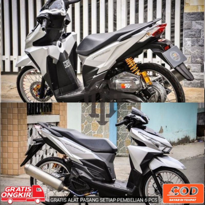 sticker skotlet motor/mobil warna SILVER METTALIC DOFF kualitas premium