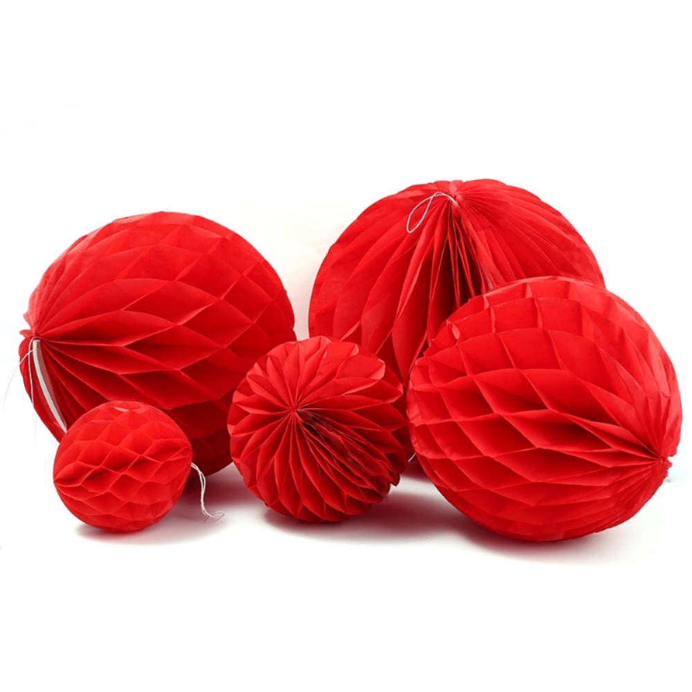 10 cm 15 cm 15 cm 20 cm 25 cm 30 cm Cina Bulat Gantung Kertas Sarang Lebah Bunga Bola Kerajinan Pesta Pernikahan Rumah DIY Dekorasi Paper Lantern Pompom