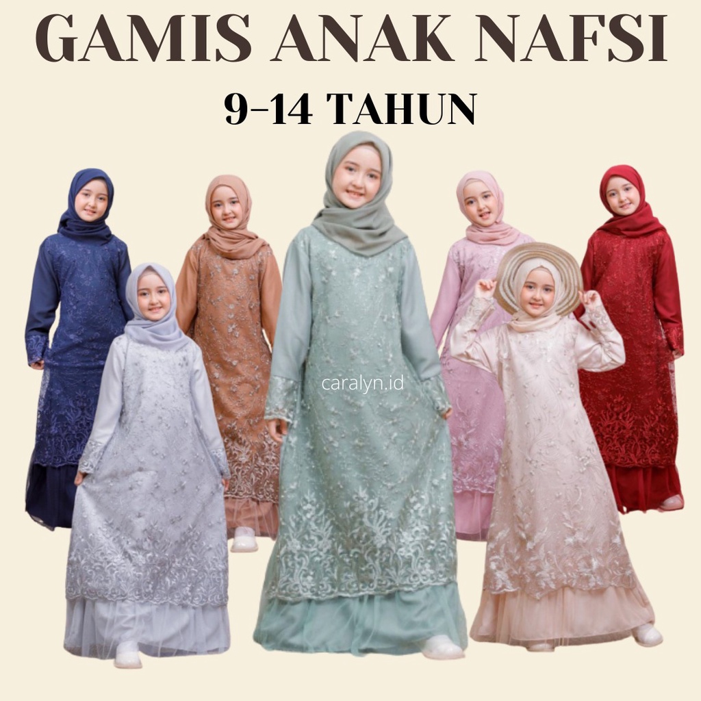 GAMIS ANAK NAFSI GAMIS BRUKAT REMAJA MUSLIM 9-14 TH