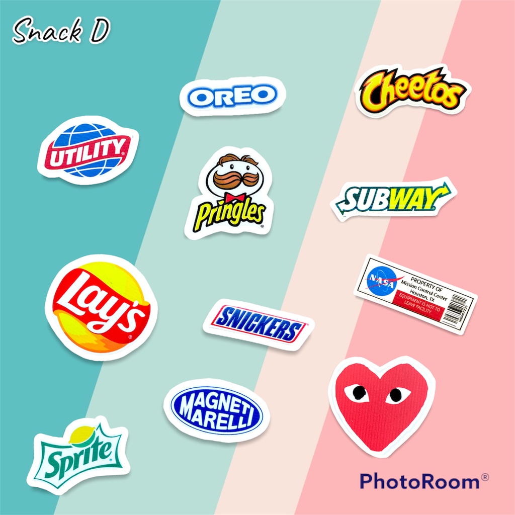 Sticker Pack Tumblr Aesthetic  Snack Waterproof Hiasan Stiker Laptop Notebook Botol Tumbler Case Hp DIY Stiker Lucu