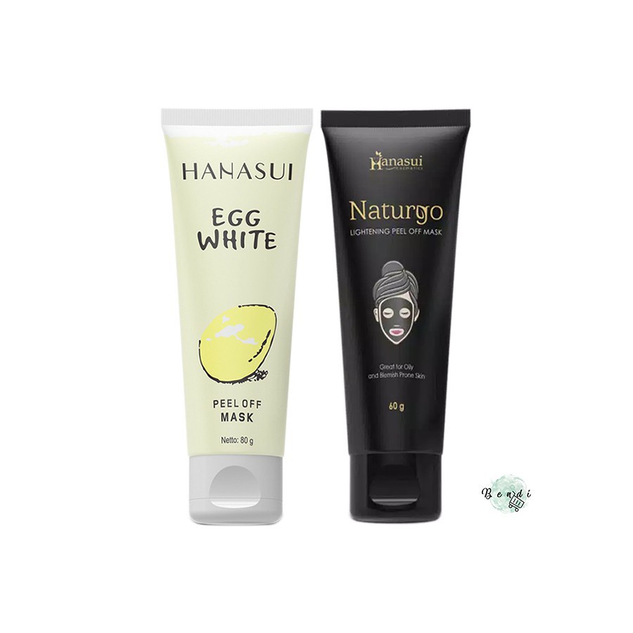 HANASUI Tube Naturgo Peel Off Mask Black / Egg White