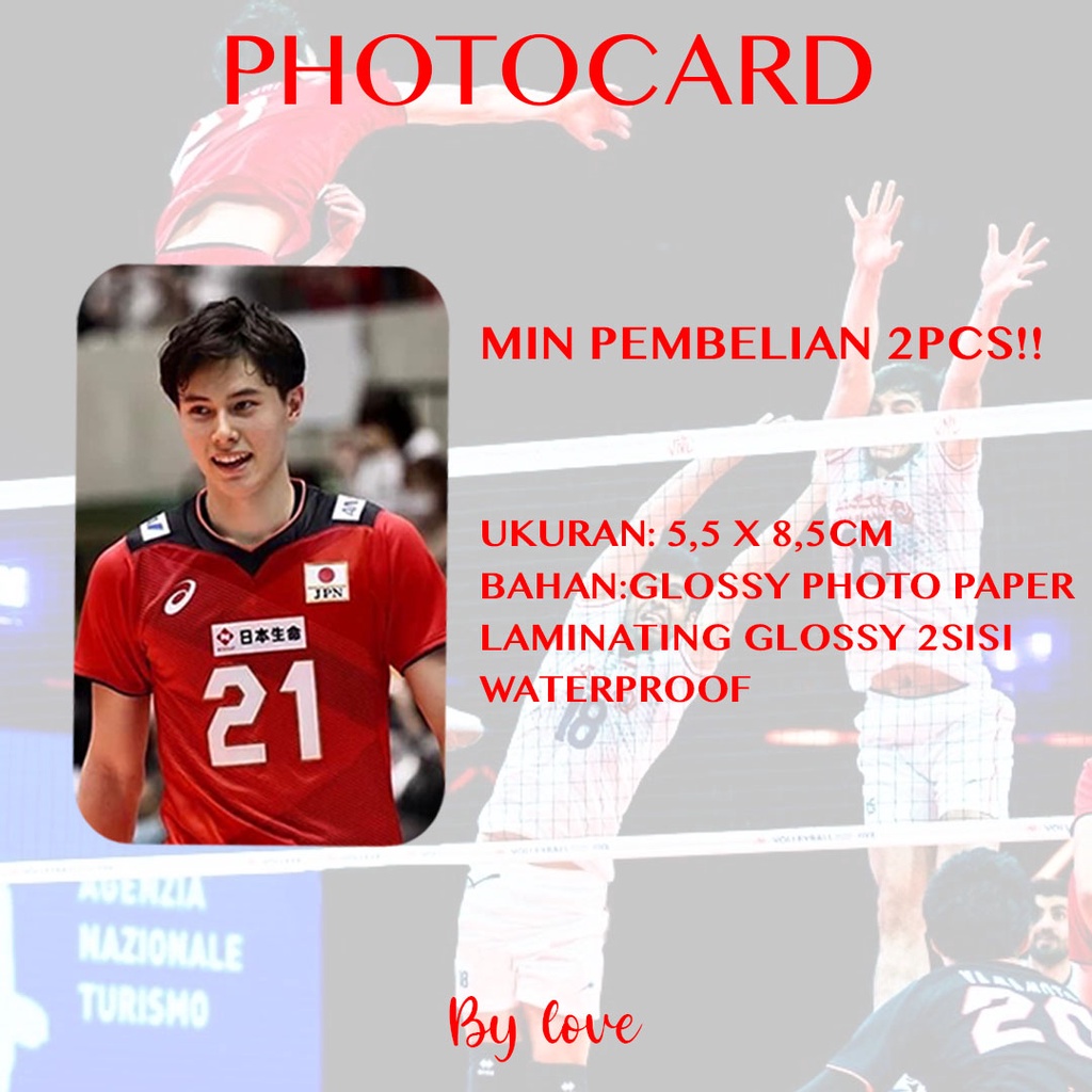 (READY STOCK) JAPAN NATIONAL VOLLEYBALL TEAM/RAN TAKAHASHI/YUKI ISHIKAWA/JAPAN PHOTOCARD