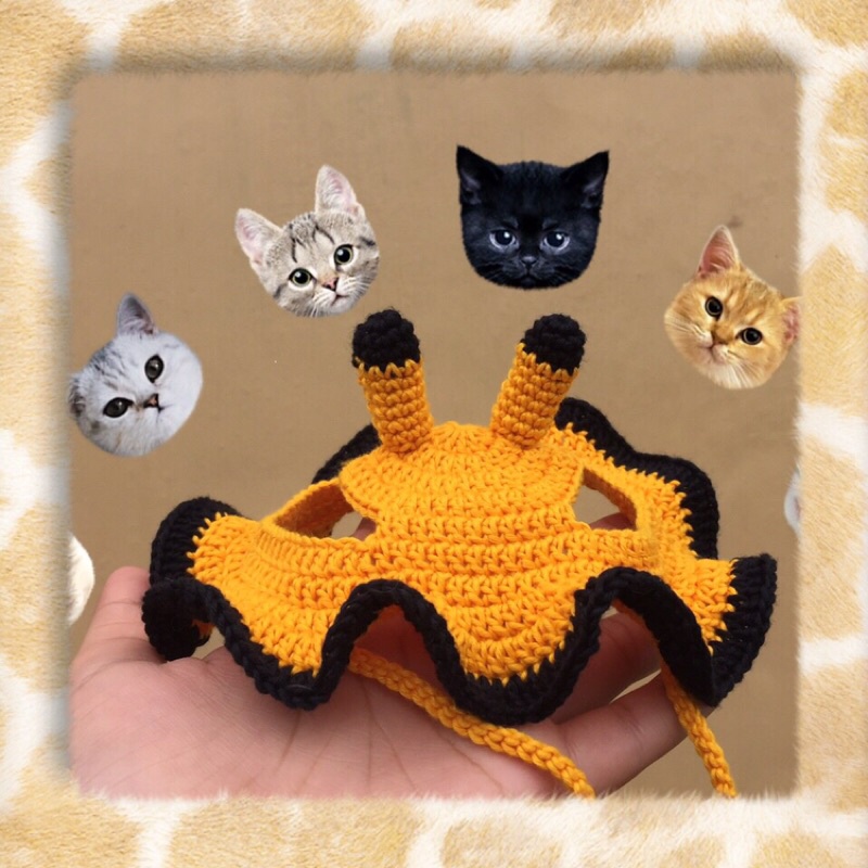 TOPI KUCING RAJUT/ CROCHET CAT HAT/ TOPI KUCING KARAKTER