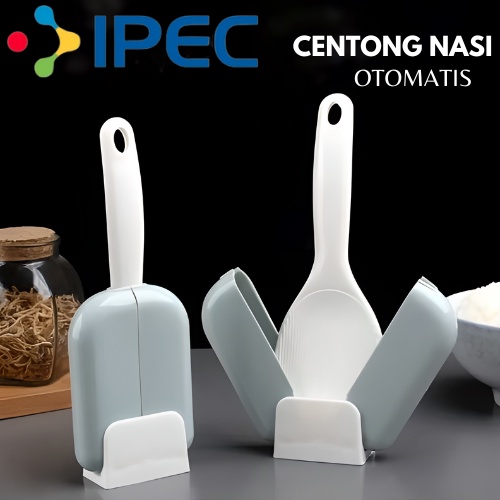 Sendok Nasi Penutup Otomatis / Tempat Centong Nasi Otomatis Anti Debu &amp; Anti Bakteri