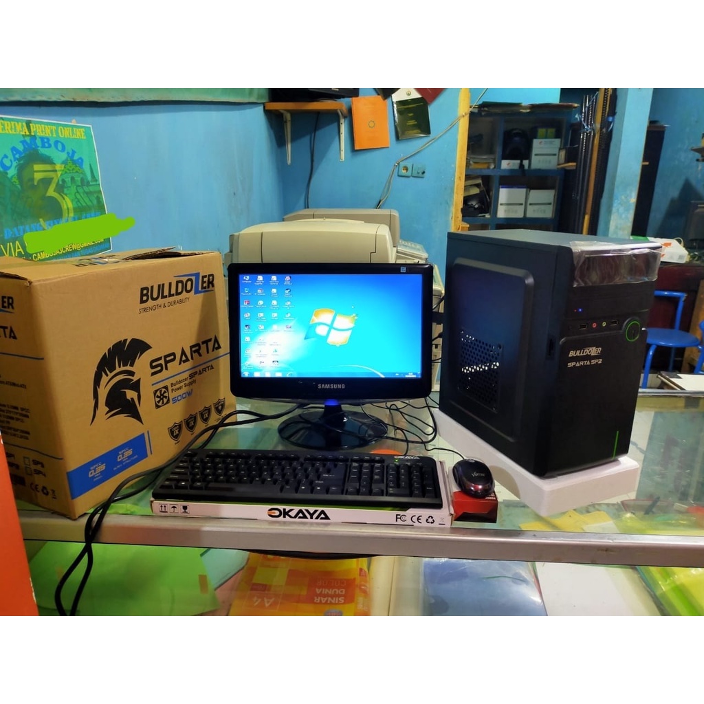 komputer Fullset Ram 2Gb Hdd 80Gb Lcd Siap Pakai