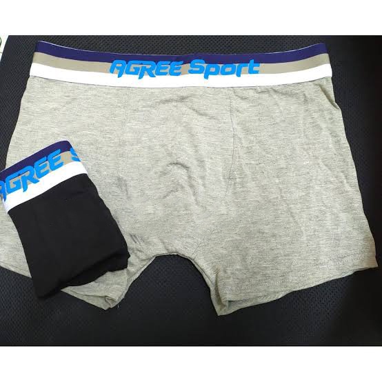 1 Box isi 2 Pcs Celana Dalam Boxer Agree 6610 - CD Boxer Pria