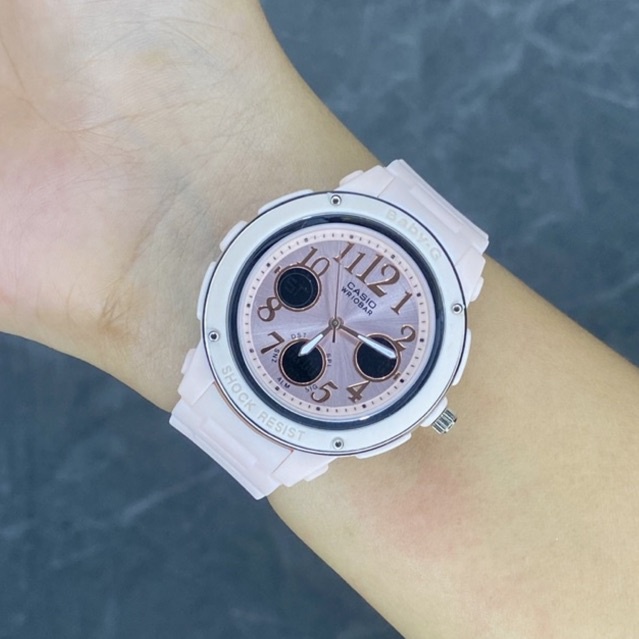 PROMO  JAM TANGAN Casio BABY G BGA150 Bga-150 PUTIH Krem