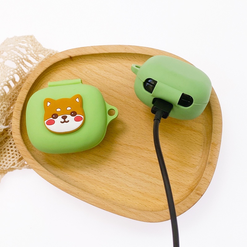 Kartun Headphone Case Untuk JBL Gelombang FLEX TWS Nirkabel Bluetooth Earphone Silikon Penuh Pelindung Cover Case