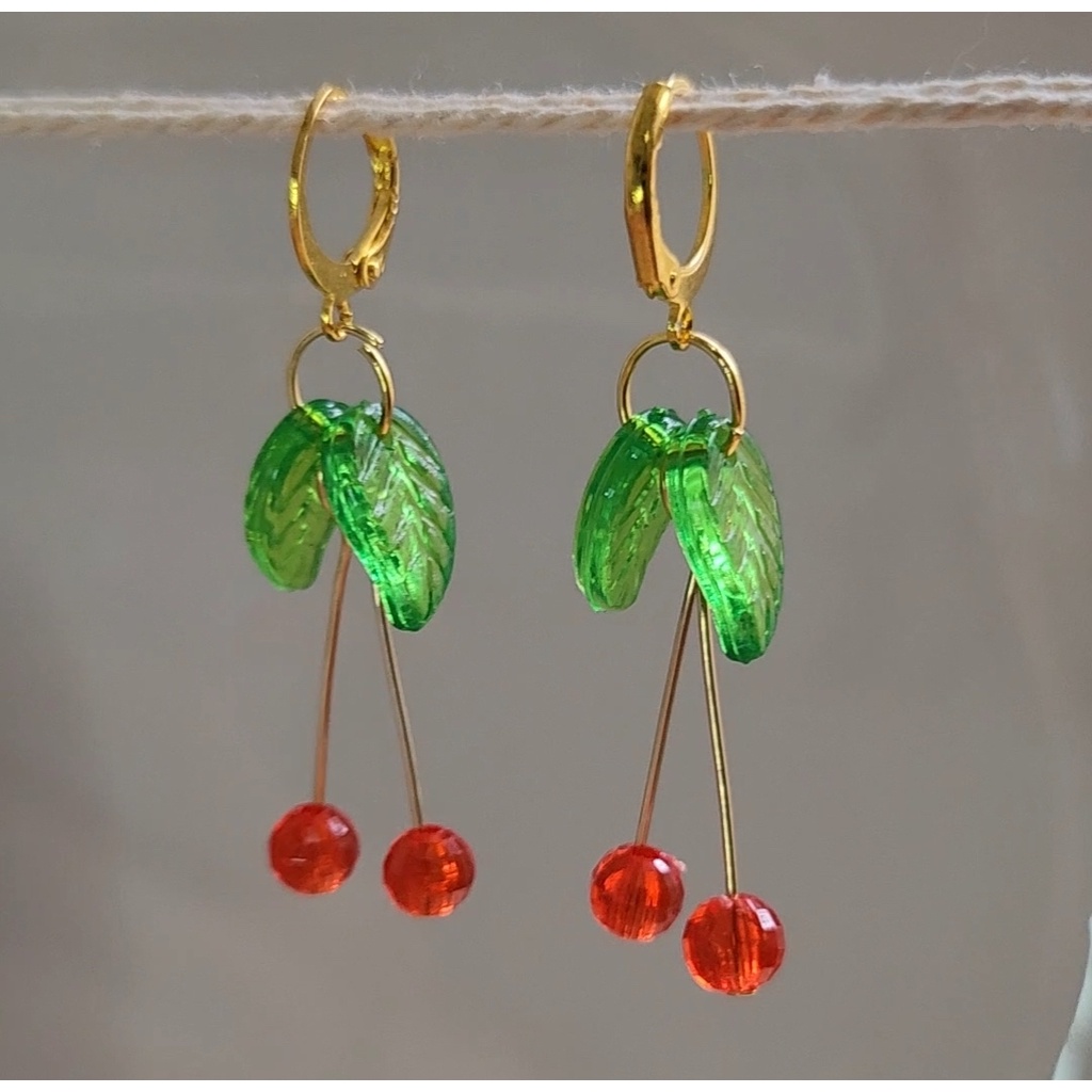 Cherry Crimson Earings