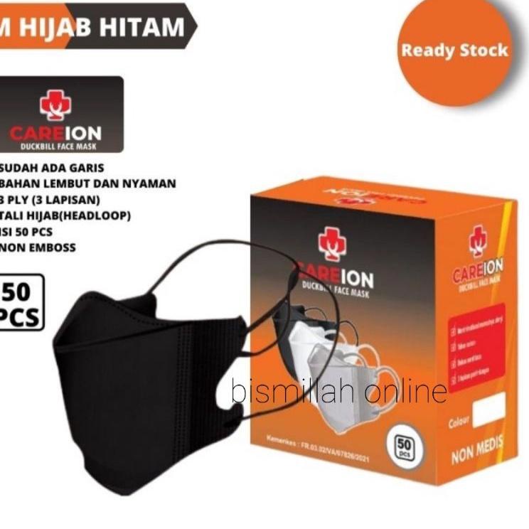 ⍐ MASKER DUCKBIL HIJAB MIX WARNA 50 PCS め