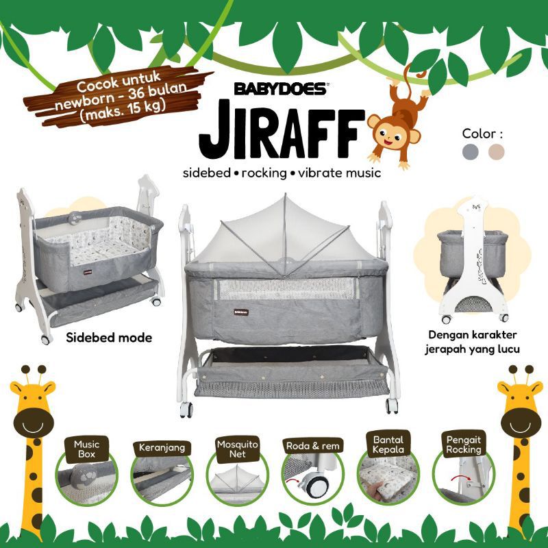 Kasur Bayi Ayun Baby Does Baby Box 1635 Side Bed Jiraff