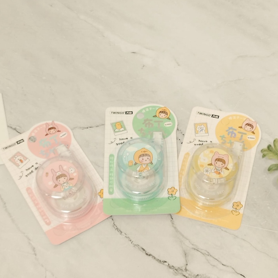 

CORRECTION TAPE CEWE HAVE A GOOD DAY TG B3654 TWINGGO / TIPEX GULUNG TWINGGO LUCU TERMURAH READY GROSIR BISA COD