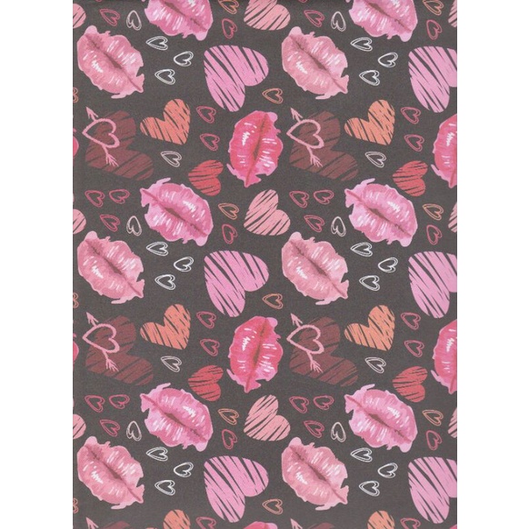 

Kertas Kado Sansan Wawa SW 5893 "Heart/love/kiss/lips