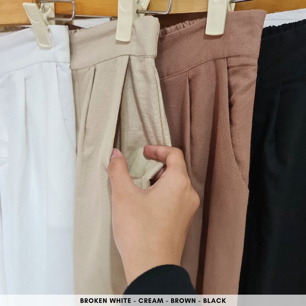 4647 capri pearl linen pants