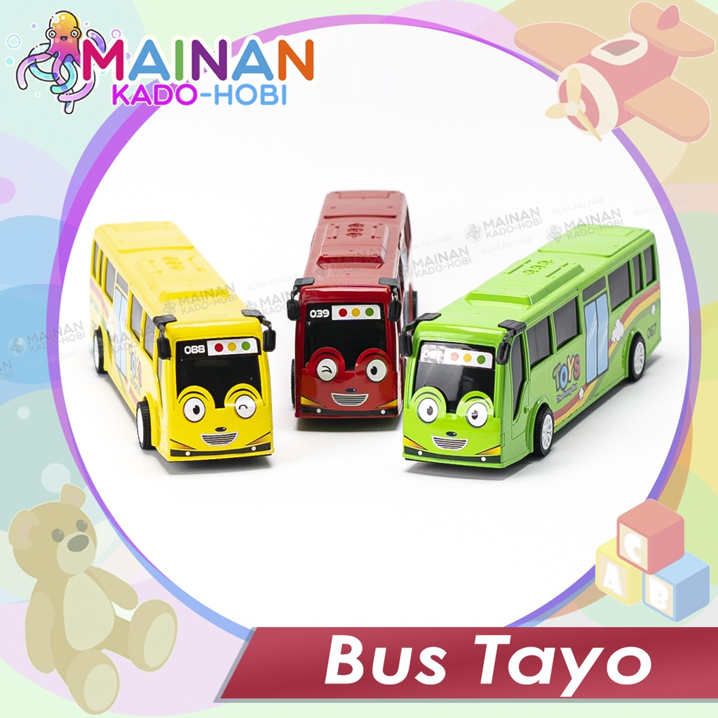 MAINAN ANAK DIECAST CAR MINIATUR MOBIL LITTLE BUS TAYO