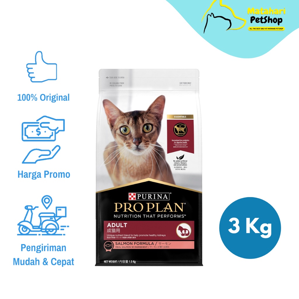 Proplan Adult Salmon Makanan Kucing Dewasa Proplan Kemasan Fresh Pack 3kg