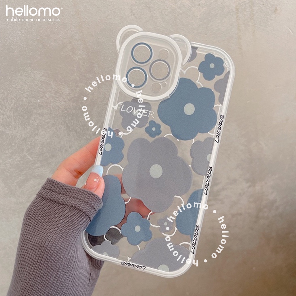 Casing Silikon iPhone TPU Soft Case Silicone Kartun Motif Bunga Lucu Flower