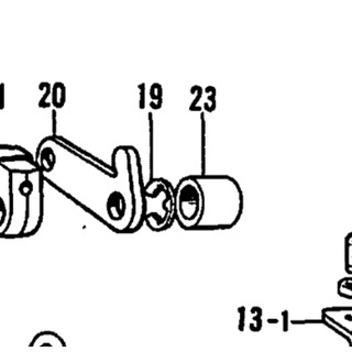 Presser Arm Shaft Bush 140262000 Mesin Jahit Obras Brother B551