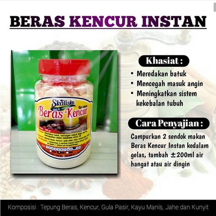 

BERAS KENCUR INSTAN