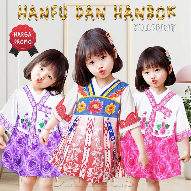 CH Kids Dress anak bayi perempuan hanbok korea